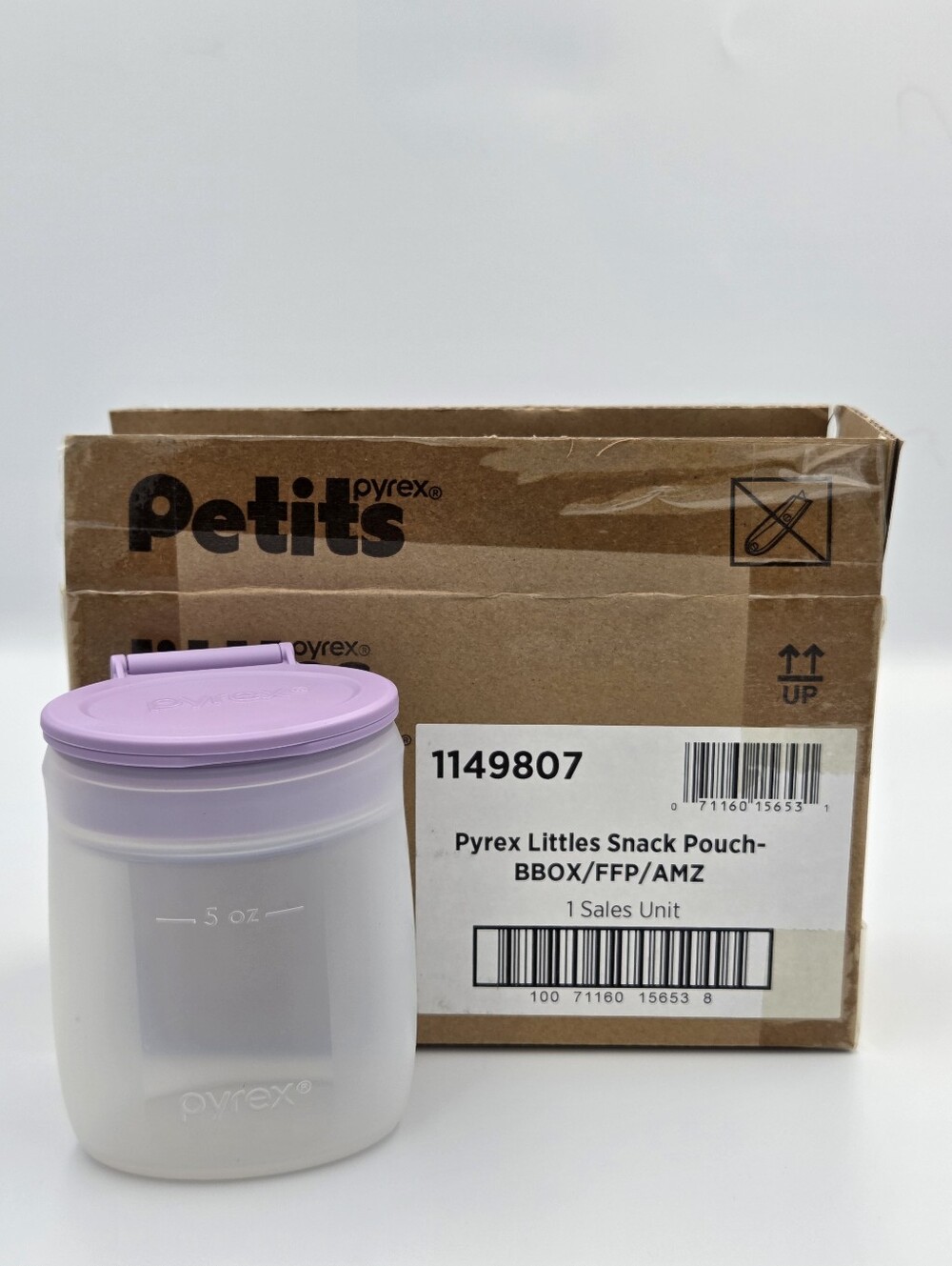 Pyrex Littles Snack Pouch 5 Oz Set Of 2 NIB